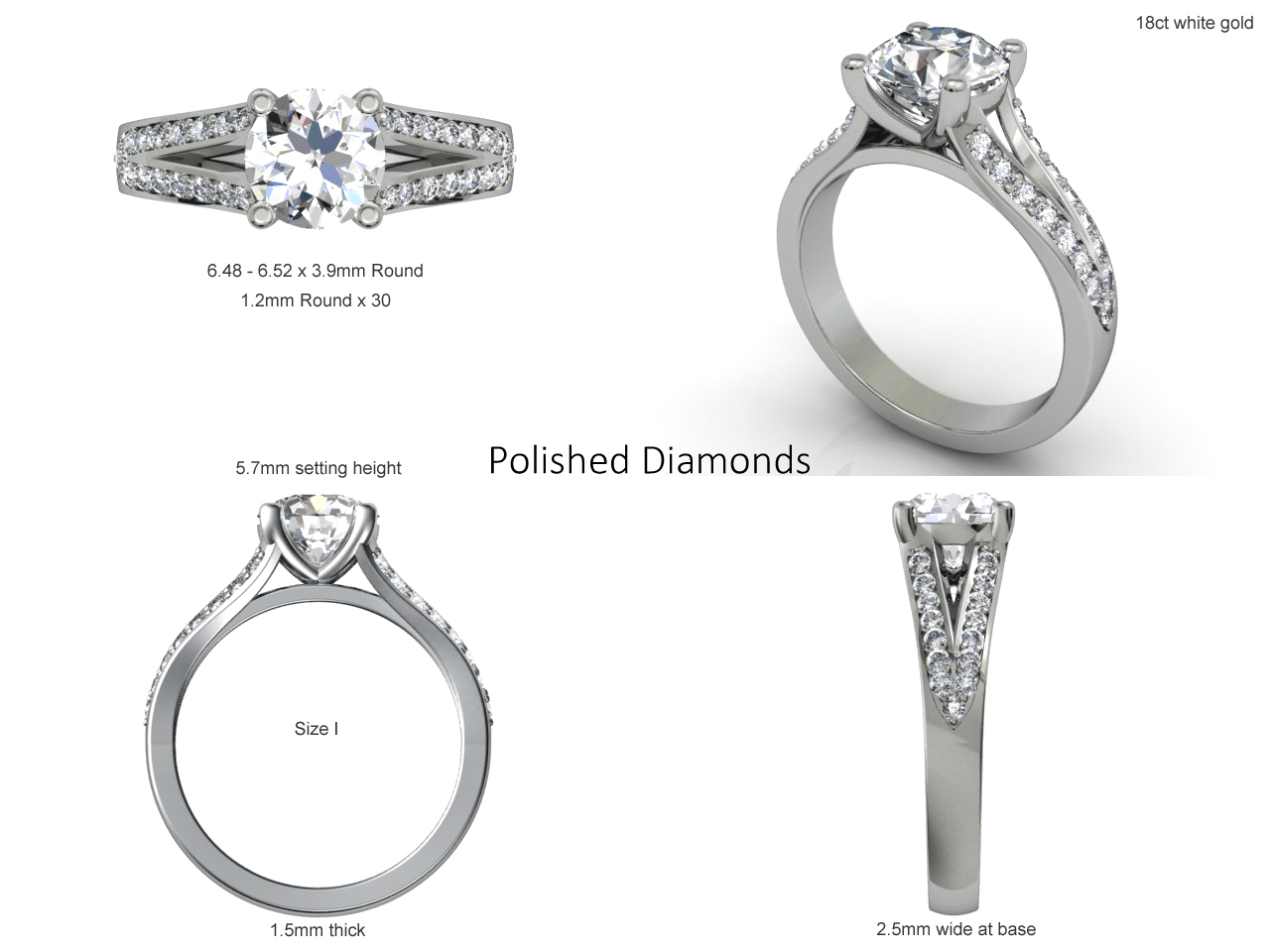 Platinum diamond ring