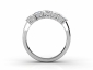 wedding rings multi diamonds MW58 through finger view