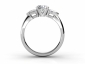 round centre diamond ring MW61 through finger view