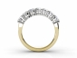 Multi diamond rings MY56 through finger view