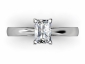 Radiant Diamond Cut Rings SWF06 birds eye view 