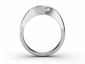 Diamond Engagement rings SWP33  through finger