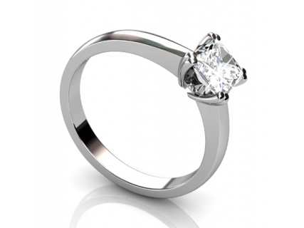 diamond engagement rings SWP45 solitaire profile view