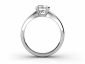 diamond engagement rings SWP45 solitaire through finger view