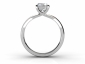 Solitaire Rings SWP47 through finger view