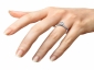 Diamond ring SWR12 on finger view
