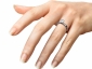Diamond ring SWR13 on finger view 