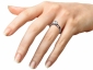 Diamond ring SWR14 on finger view 