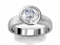 Diamond ring SWR16 rub-over setting image view 