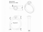 Diamond ring SWR16 rub-over setting CAD view 