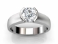 half rub over set diamond rings SWR17 raised view