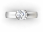 half rub over set diamond rings SWR17 birds eye view