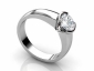 half rub over set diamond rings SWR17 profile view