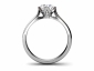 white gold diamond rings SWR18 through finger view