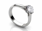 white gold diamond rings SWR18 profile view