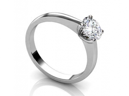 engagement rings white gold SWR19 profile view