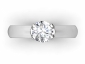 round diamond engagement rings SWR21 birds eye view