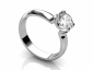 round diamond engagement rings SWR21 profile view 