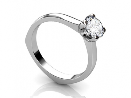 white gold diamond engagement rings SWR23 profile view 