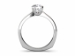 white gold diamond engagement rings SWR23 through finger view