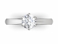 solitaire engagement ring white gold SWR25 birds eye view