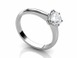 solitaire engagement ring white gold SWR25 profile view