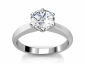 solitaire engagement ring white gold SWR25 raised view