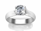 White gold rings engagement SWR28 raised view