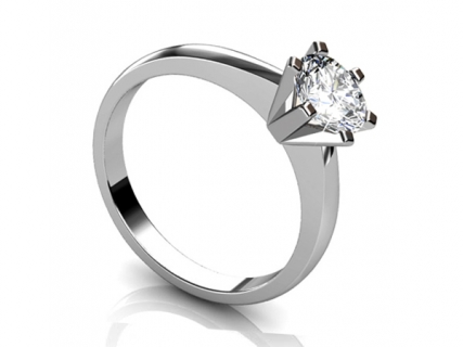 white gold six claw rings SWR30 profile image 