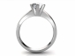  white gold six claw rings SWR30 through finger image