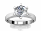  white gold six claw rings SWR30 raised image