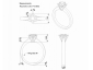 CAD image white gold six claw rings SWR30 