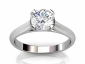 Solitaire rings white gold SWR31 raised view