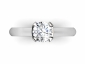 Solitaire rings white gold SWR31 birds eye view