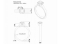 Solitaire rings white gold SWR31 CAD view