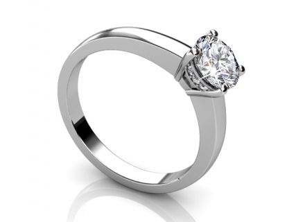 round diamond rings SWR64 profile view 