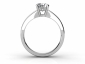 round diamond rings SWR64 through finger image