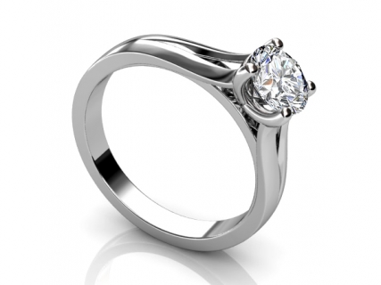 Engagement ring SWR67 profile view