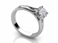 Engagement ring SWR67 profile view