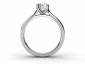 Engagement ring SWR67 through finger view