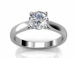 Rings engagement white gold SWR68 raised view