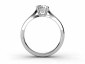 Rings engagement white gold SWR68 through finger view