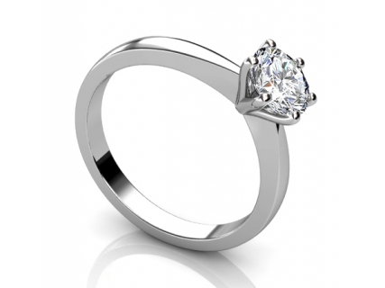 White gold rings SWR69 profile view