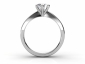 Rings engagement white gold SWR69 through finger view