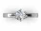 Rings engagement white gold SWR69 birds eye view