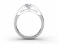 round diamond rings SWR72 through finger view