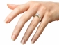 Diamond ring SYF01 on finger view