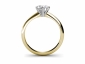 Engagement diamond ring SYR13 through finger view 
