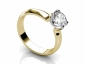 yellow gold rings SYR21 profile view