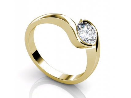 solitaire round cut diamond rings SYR27 image one